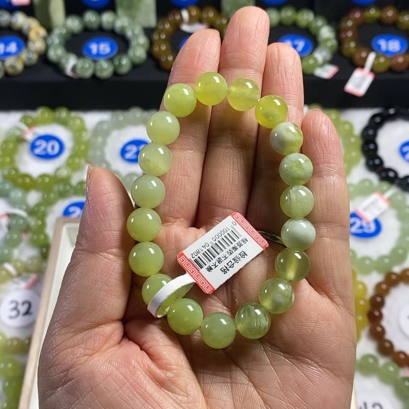 【闪购商品】蛇纹石玉手链未镶嵌肥**子