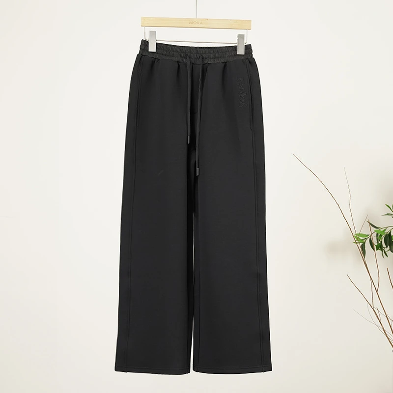 法国订单精纺羊毛空气层经典直筒裤女士裤子（250143）2361