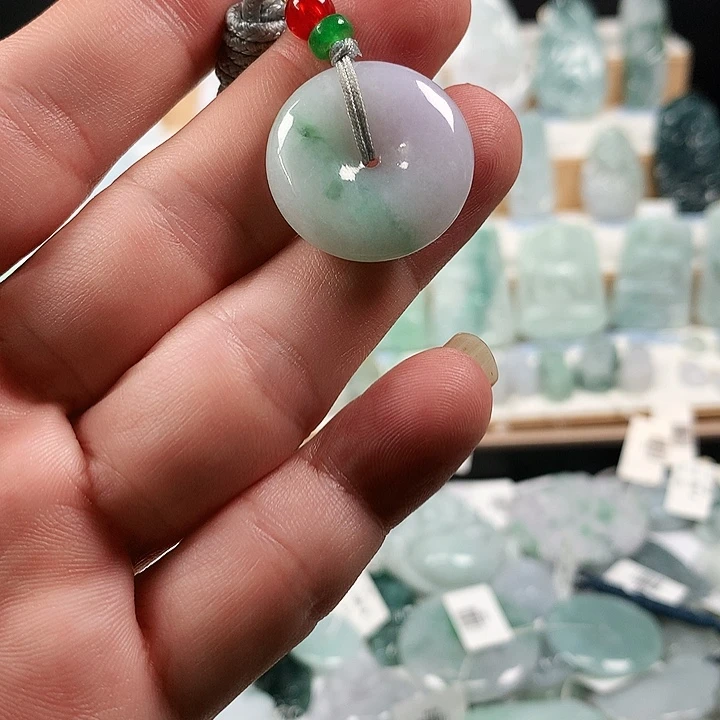 吊坠(不含链)未镶嵌翡翠55平安扣