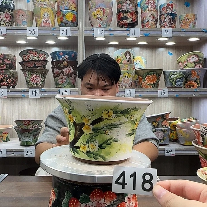 紫砂花盆瑕疵瑕疵418