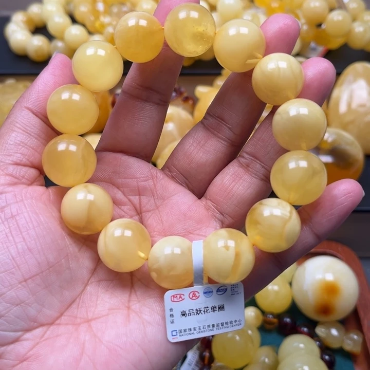 琥珀未镶嵌珠宝奇石M160号16+妖花