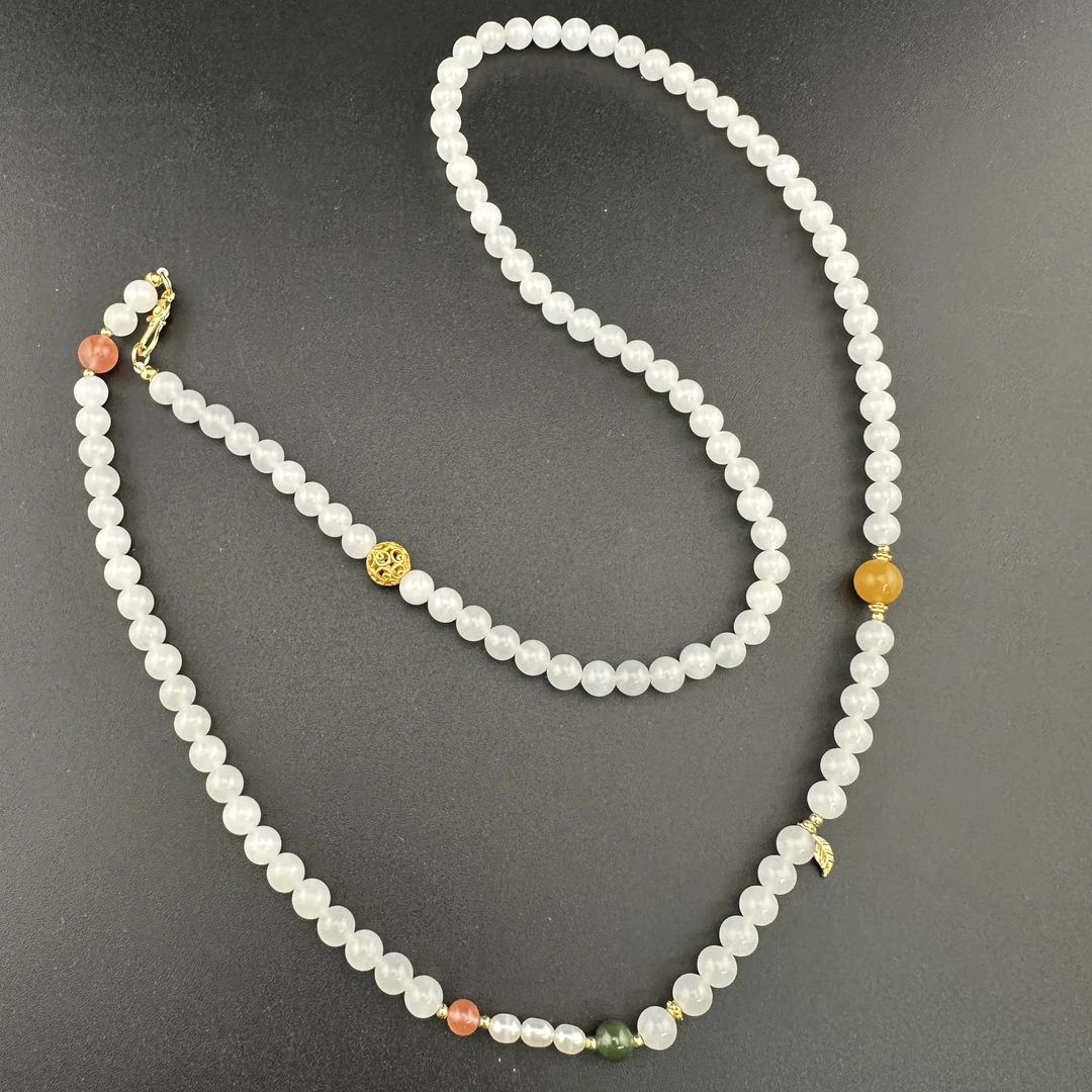 BY1113FWM标045 北玉精选 和田玉项链 多样性发货