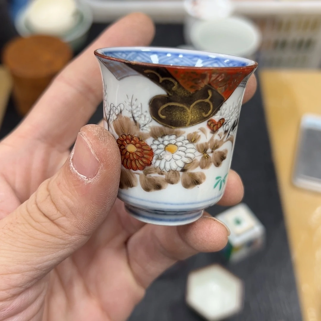 中***龙陶瓷日本中古工艺品摆件