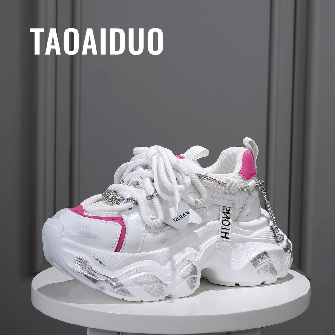 断码●淘爱朵增高7cm时尚潮流百搭女士休闲鞋9696-8