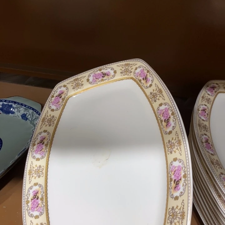 碗141号13英寸2个装花边鱼盘