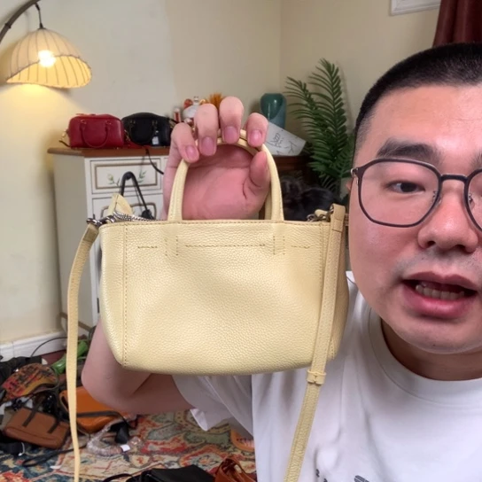 进口头层牛皮女包
