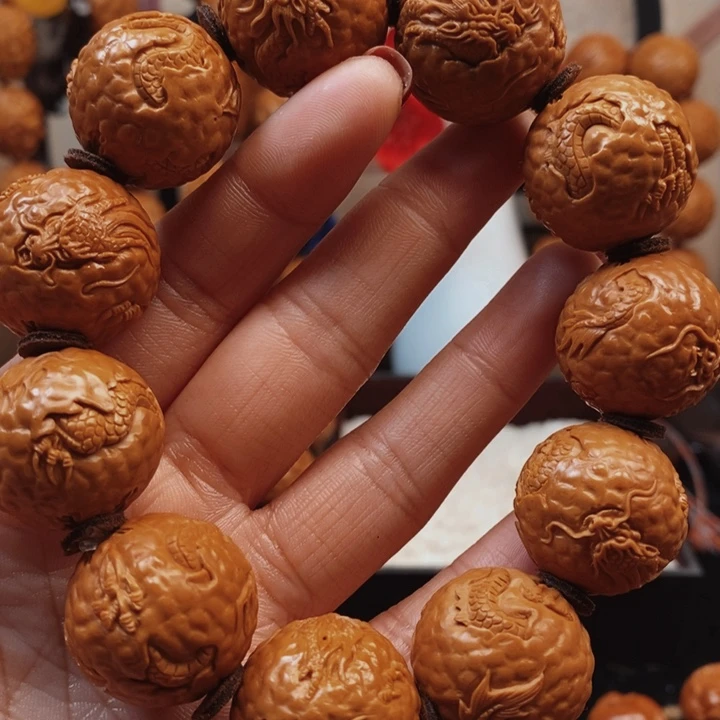 橄榄核手串/手链手工圆龙2.3