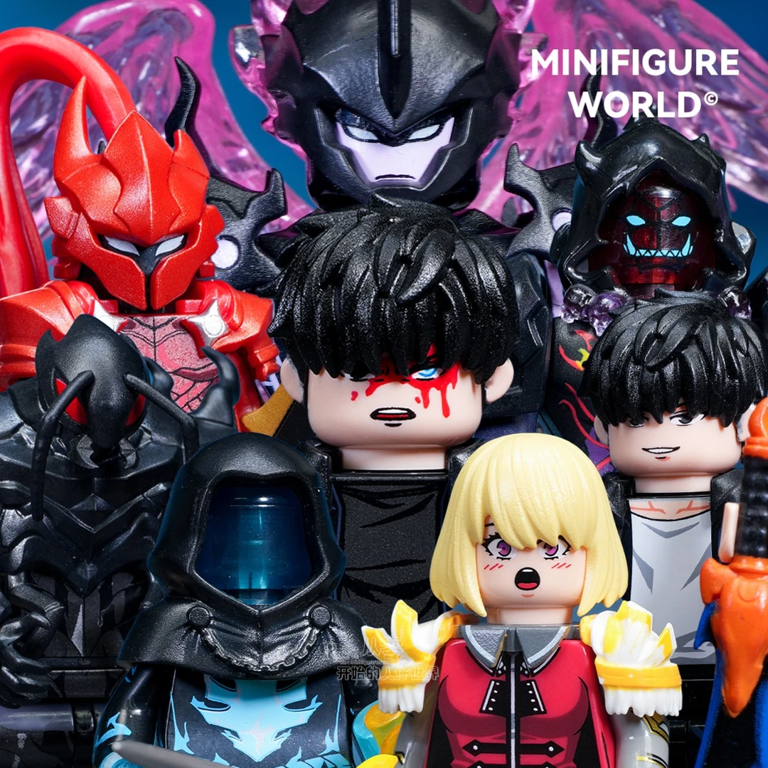 动漫我独自升级程肖宇暗影君王贝尔S级猎人日漫wm积木人仔玩具