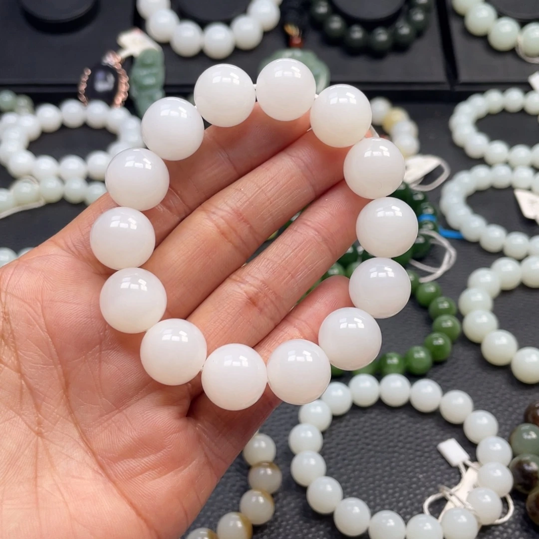 和田玉未镶嵌手链