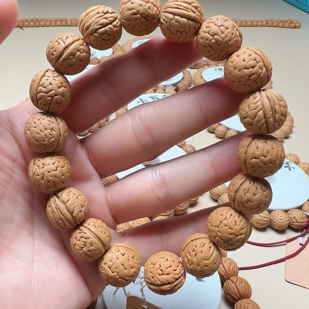 手串桃核1.5小脑纹