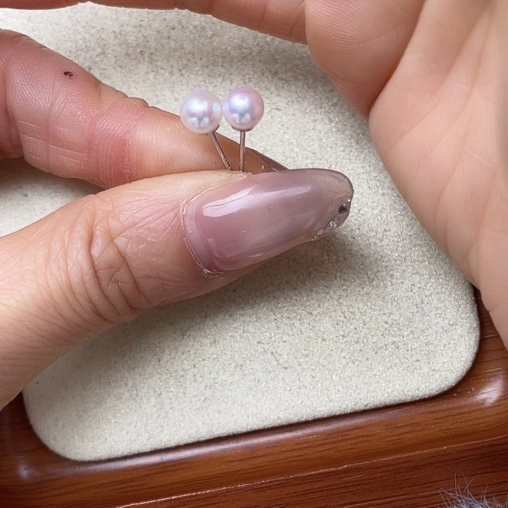 手绳银S925镶嵌淡水珍珠