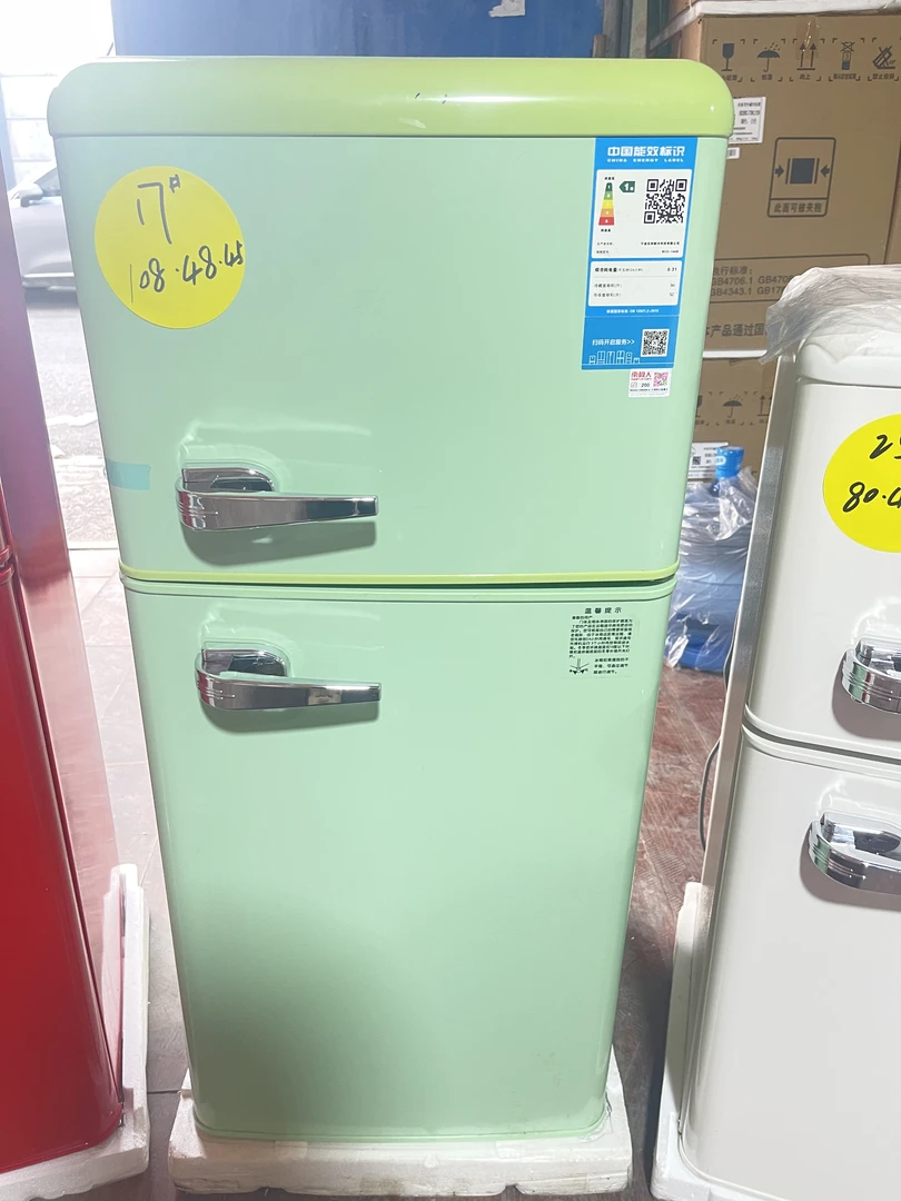 品牌146L复古冰箱法式小型冰箱租房家用美妆迷你宿舍电冰箱