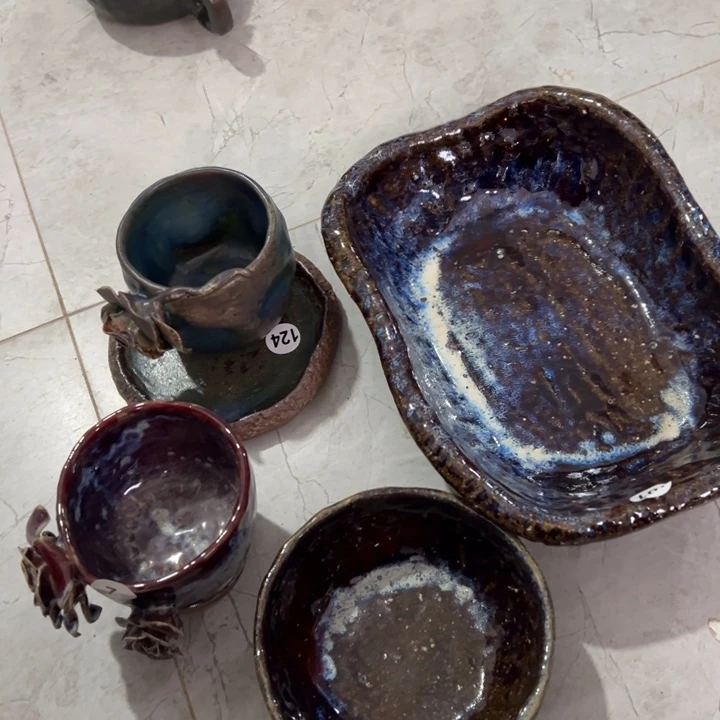 蓝****陶瓷懿树日式手捏餐具茶具