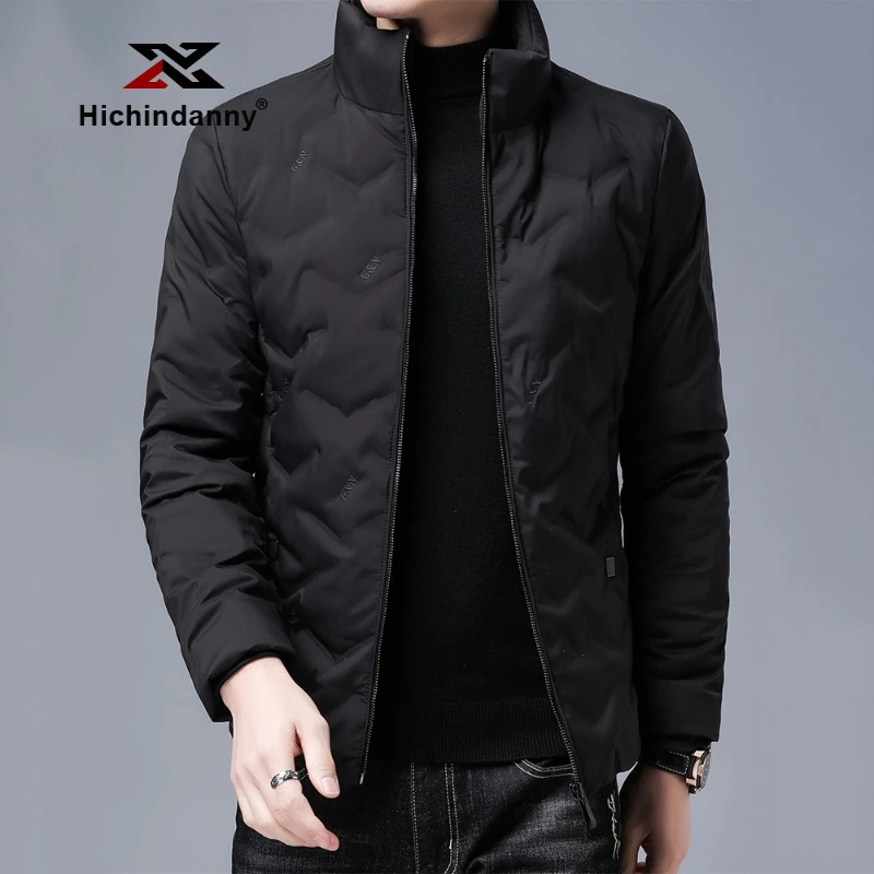 HICHIN户外运动羽绒服男士冬季白鸭绒加厚保暖商务休闲立领外套