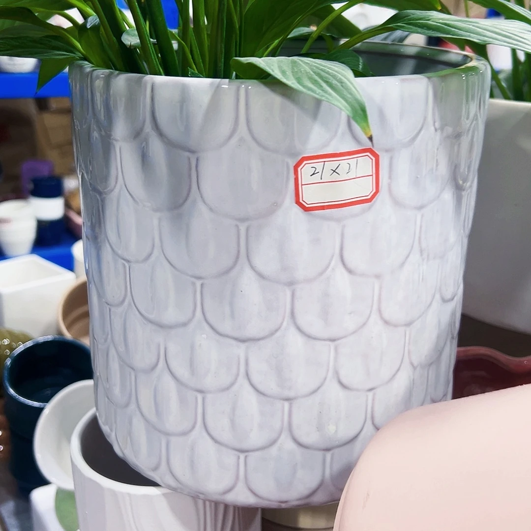 有孔外贸尾单陶瓷花盆凑单10米包邮