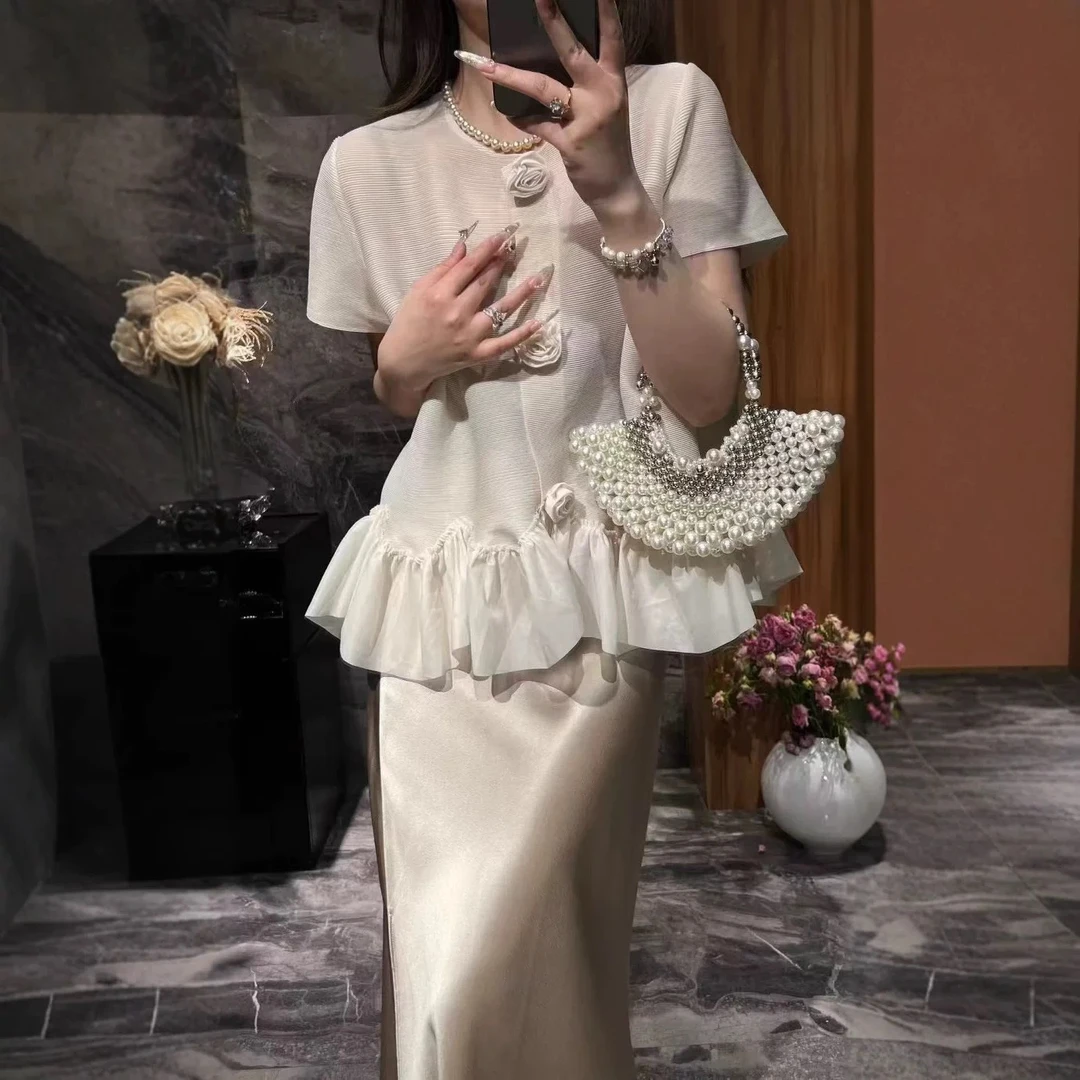 时尚纯手工纽花上衣