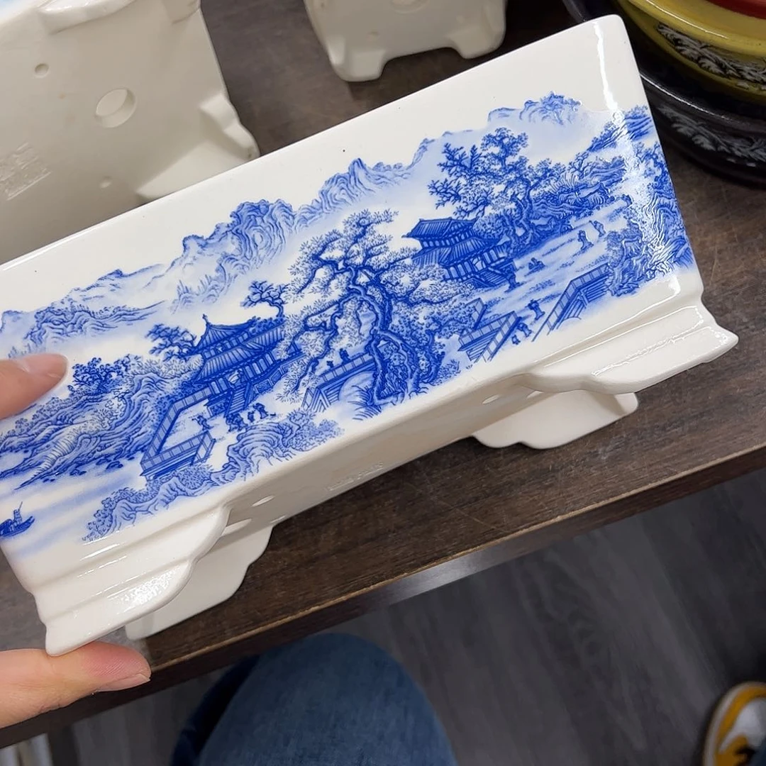 紫砂花盆878号瑕疵24/16/10cm
