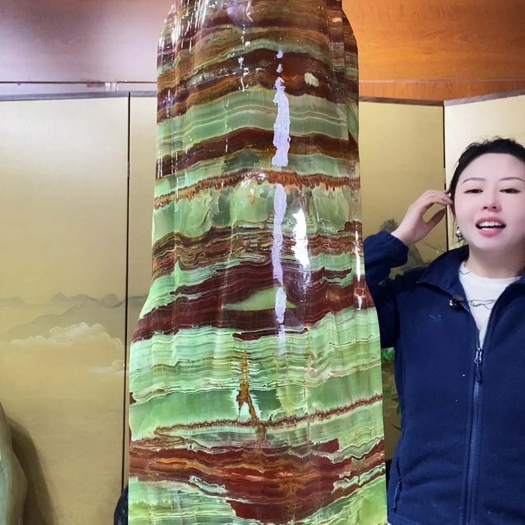 石材山水画作品摆件