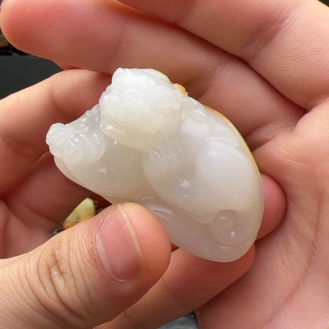 和田玉未镶嵌摆件