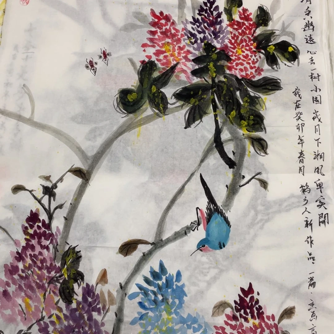国画高广霞老师绘画