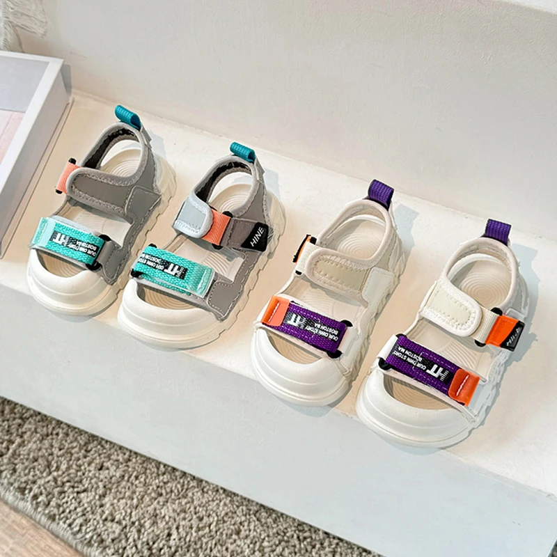 男童凉鞋夏季新款儿童防滑包头软底休闲鞋中大童轻便透气学步鞋