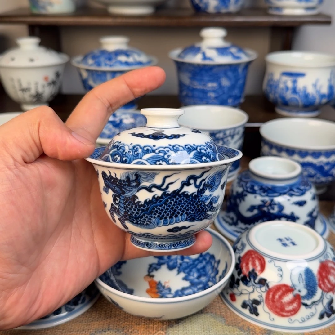 净***景德镇现代手工手绘茶器微瑕福利