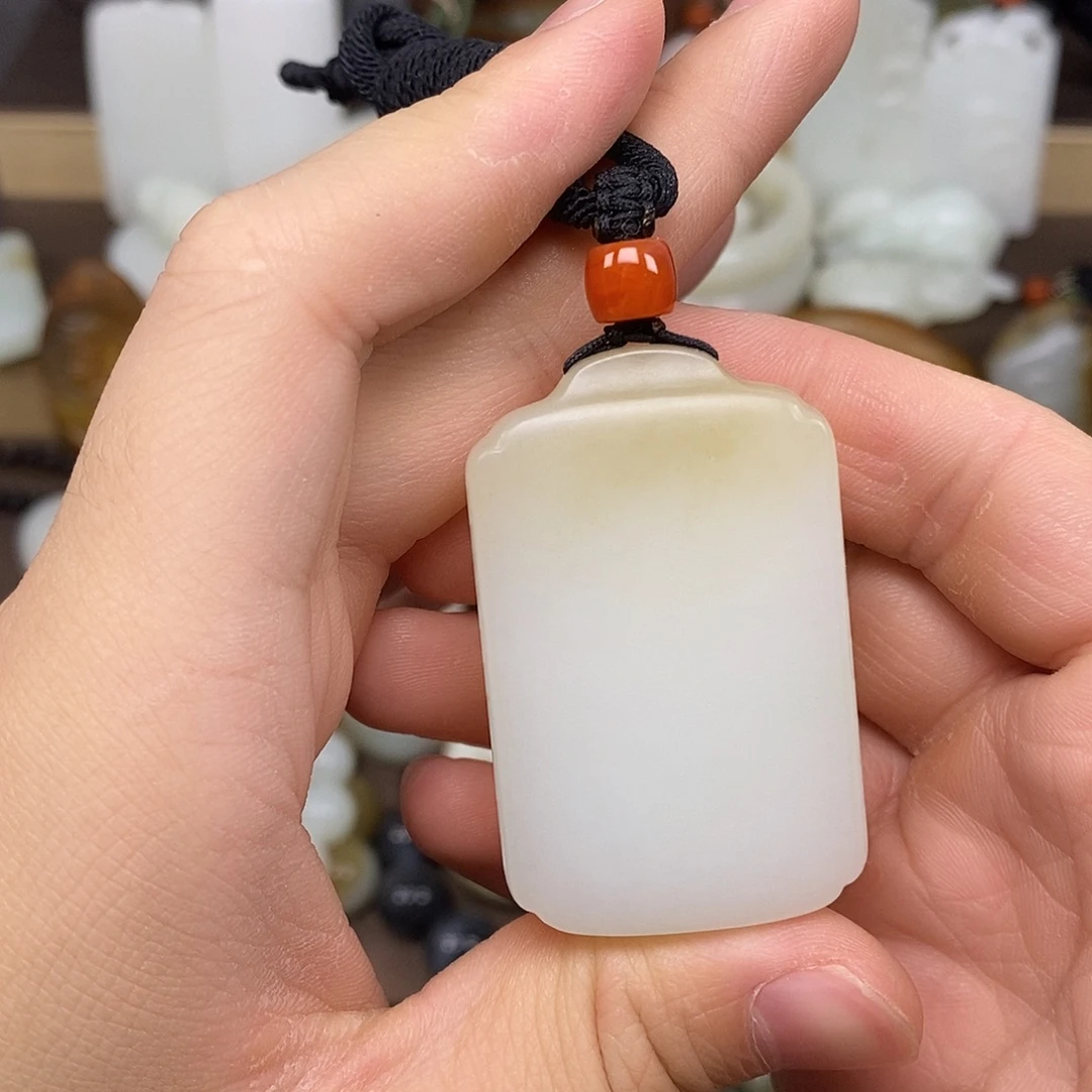 和田玉未镶嵌颈饰7