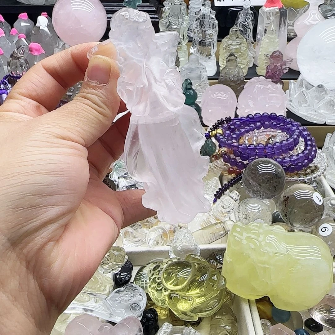 水晶未镶嵌车挂摆件