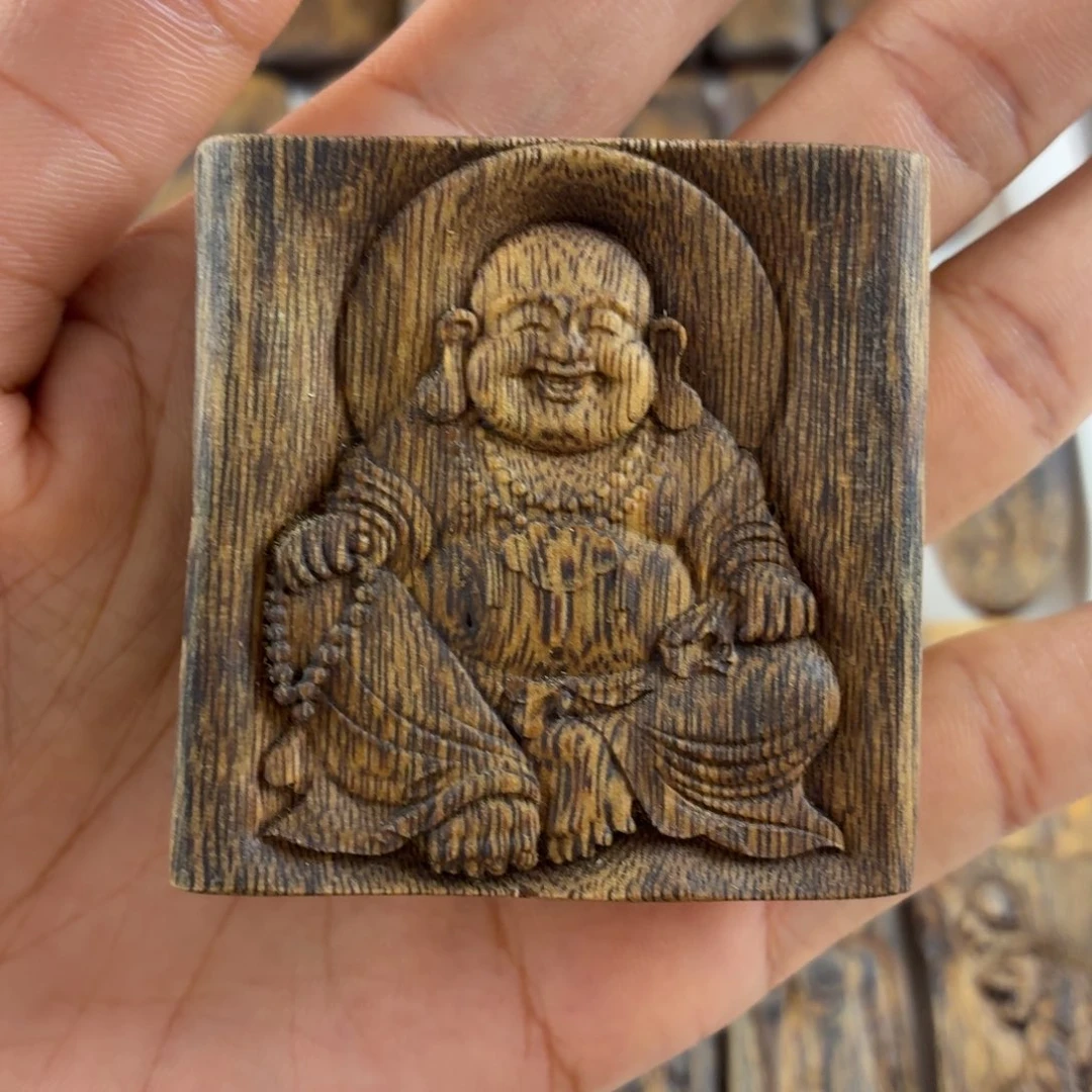 沉香碎屑沉香开心弥勒佛18.5克福利价