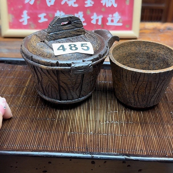 纯手工制作粗陶茶具大*大