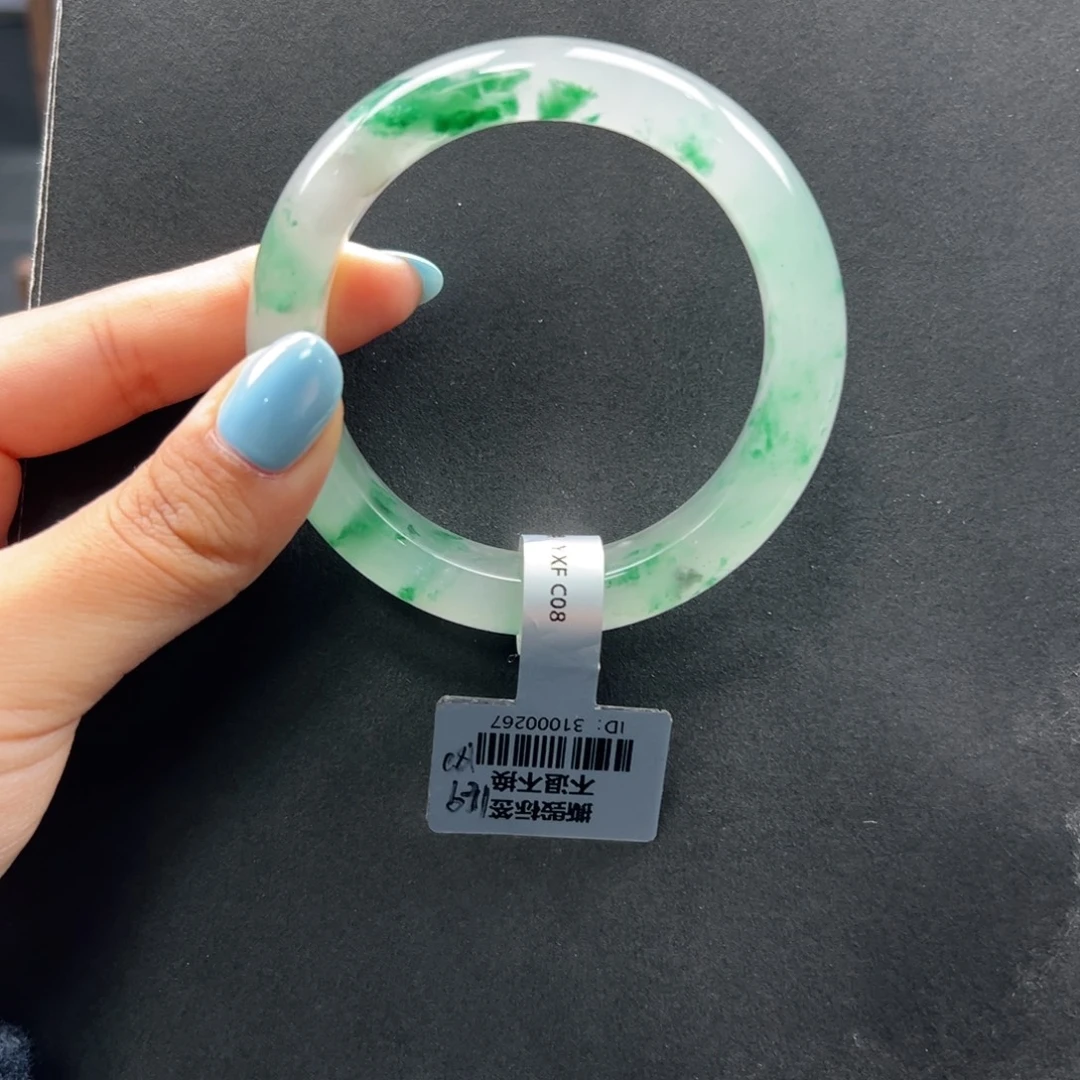 石英质玉未镶嵌手镯+周周55