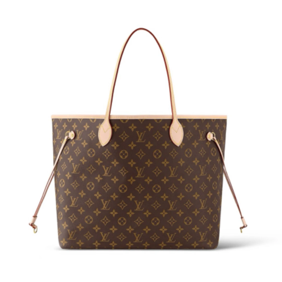 未使用 LouisVuitton/路易威登 全新neverfull 中号米色内里