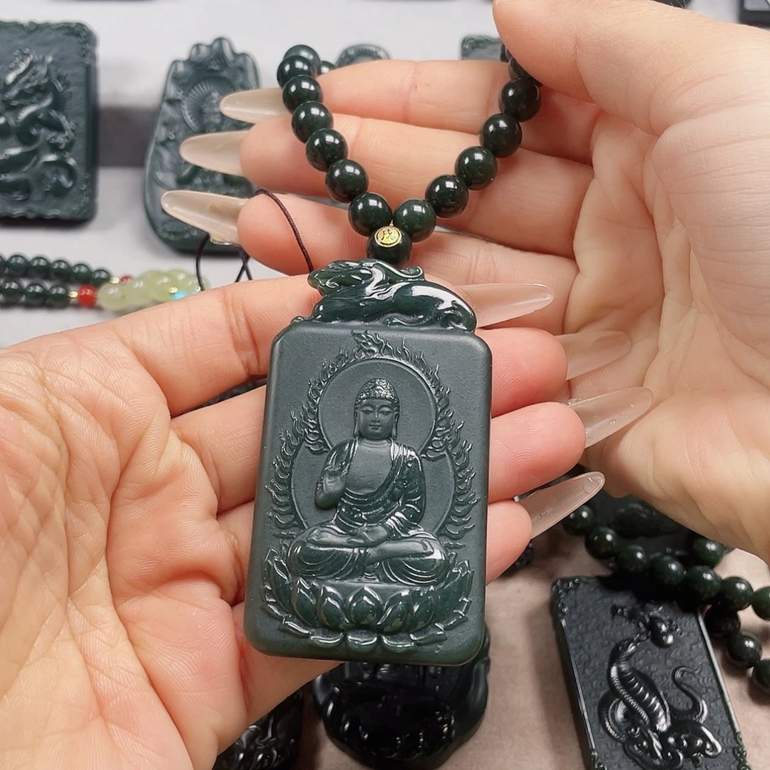 和田玉未镶嵌颈饰