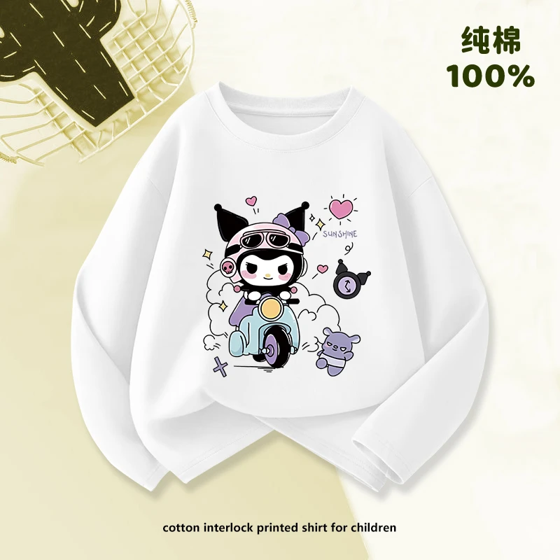 女童春秋a类纯棉长袖新款上衣儿童打底T恤薄款透气棉衫潮流爆款