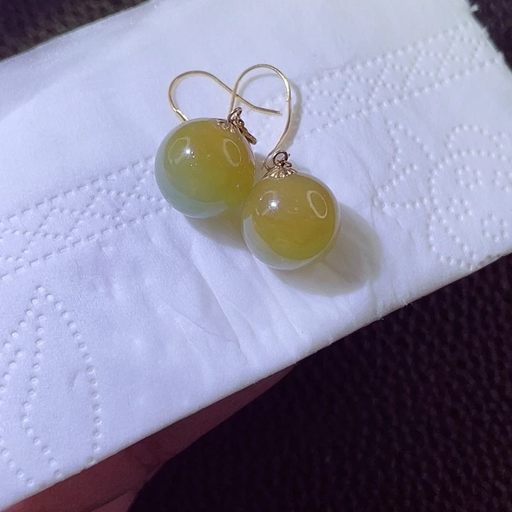 颈饰18K金镶嵌翡翠翡翠