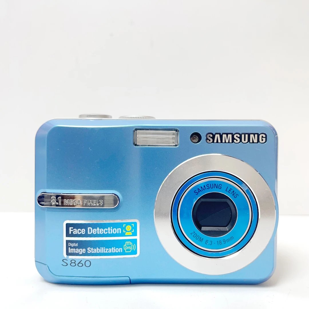 95新 Samsung/三星 s860湖蓝色冷白810万像素3倍变焦自备5号电池