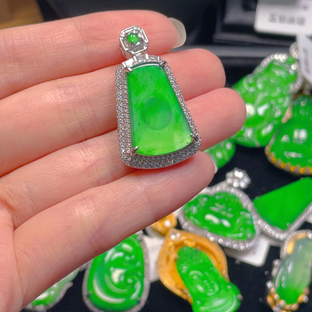 翡翠未镶嵌吊坠(不含链)