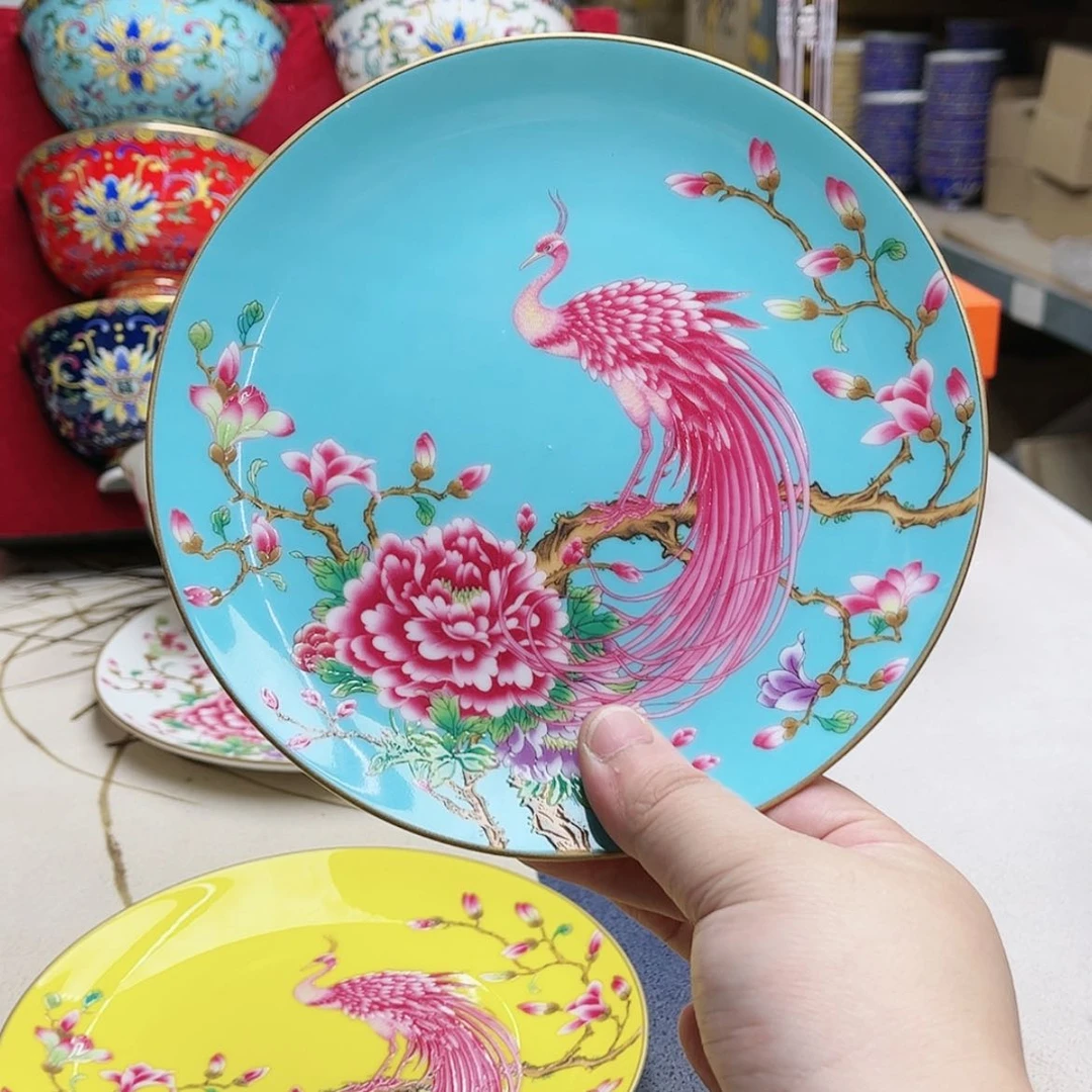 【闪购商品】珐琅7英寸1湖水蓝。。。。