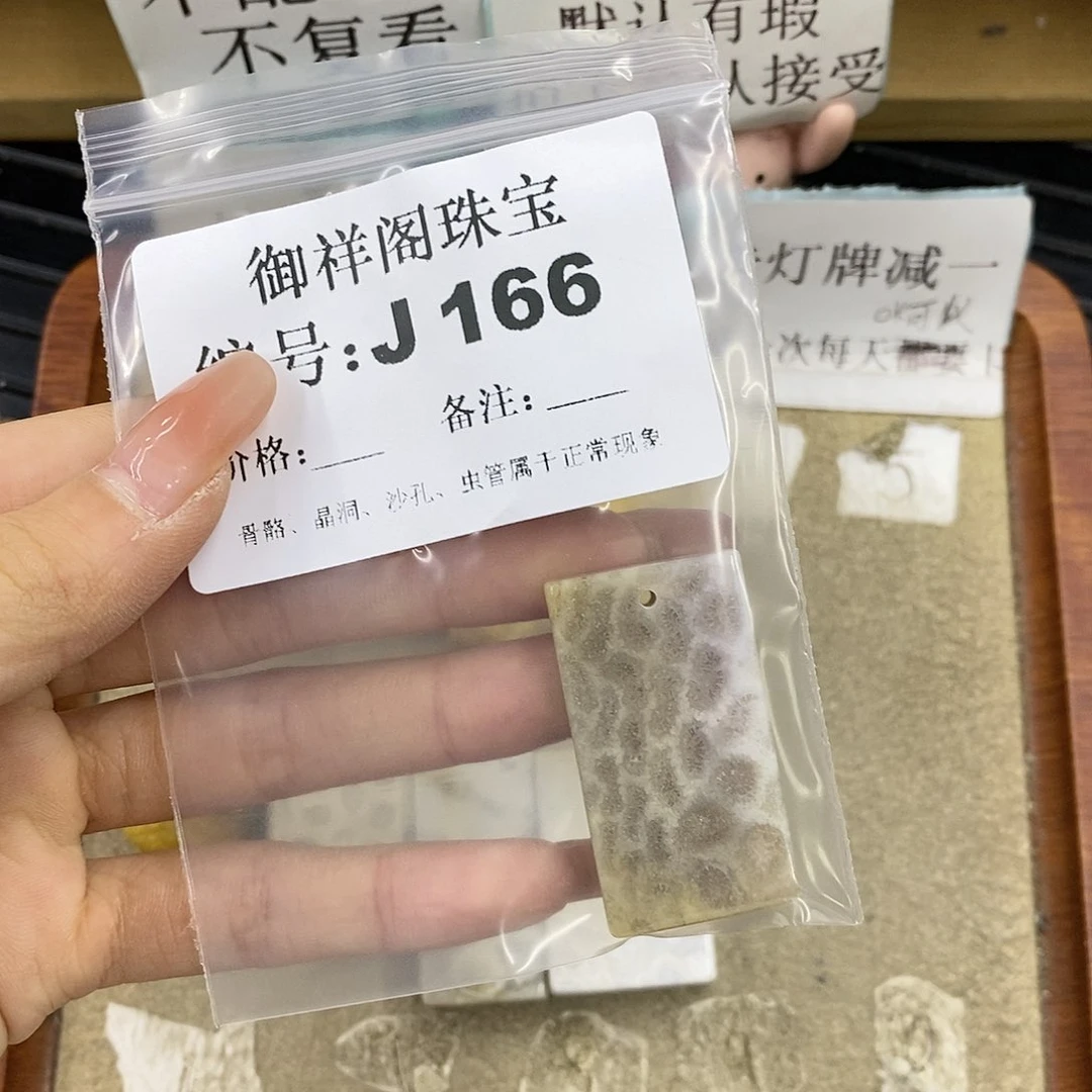 硅化珊瑚（珊瑚玉）未镶嵌颈饰沉***熊