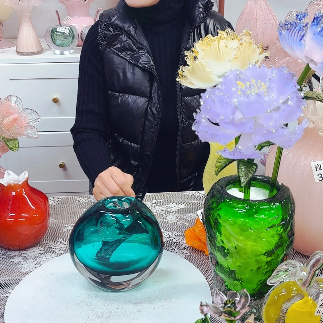 不完美琉璃花瓶花器艺术品