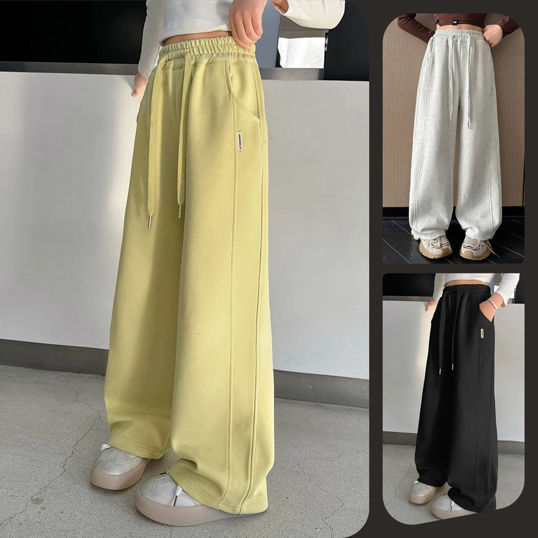 女童休闲宽松卫裤中大童儿童6-12岁洋气百搭显瘦春秋款运动阔腿裤