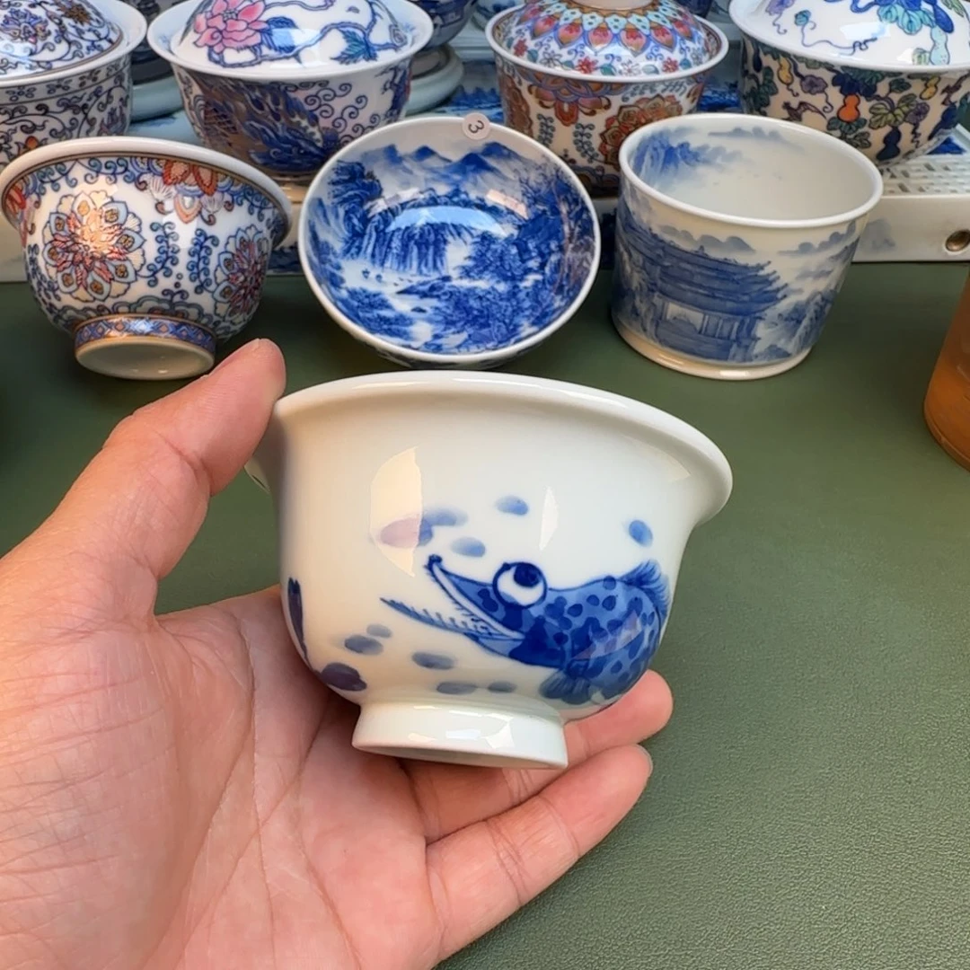 纯手工纯手绘茶具石头13