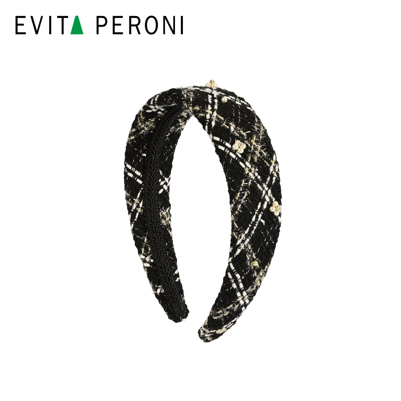 Evita Peroni/依慧达复古小香风发箍宽边经典秋冬百搭优雅气质DB