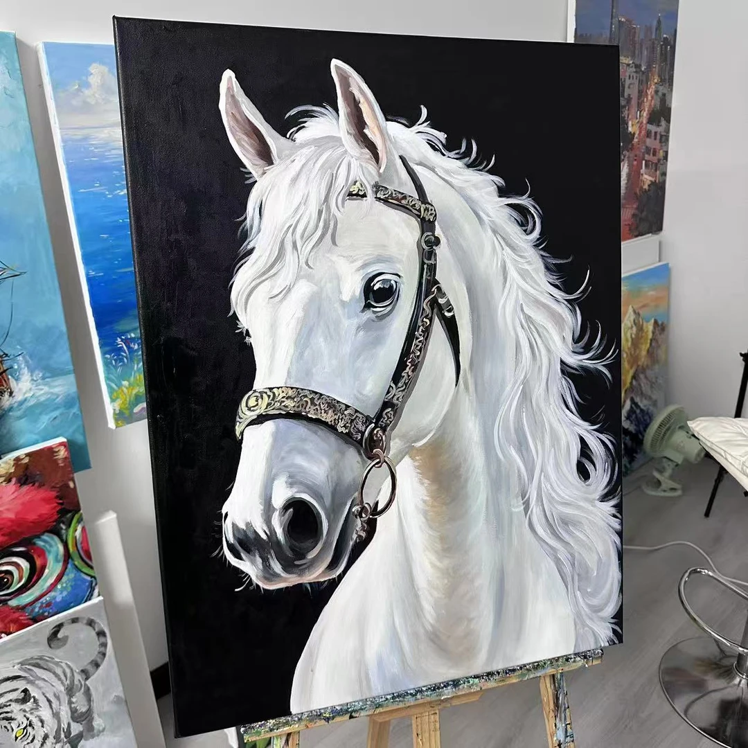 轻奢马到成功装饰画入户玄关客厅沙发背景墙壁画