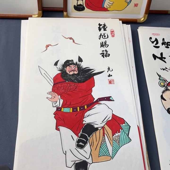 新***奎国画纯手绘禅意画作品