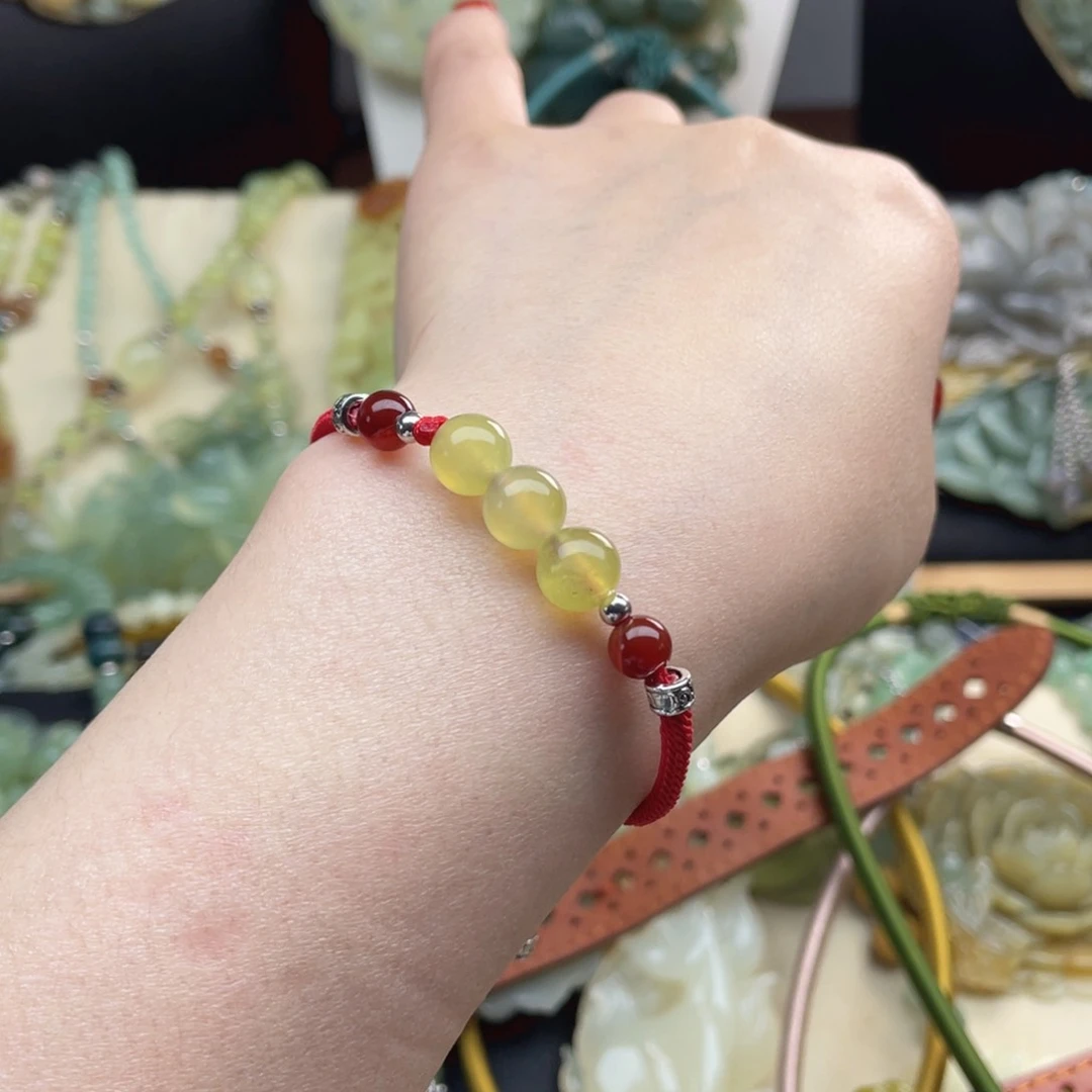 蛇纹石玉手链未镶嵌