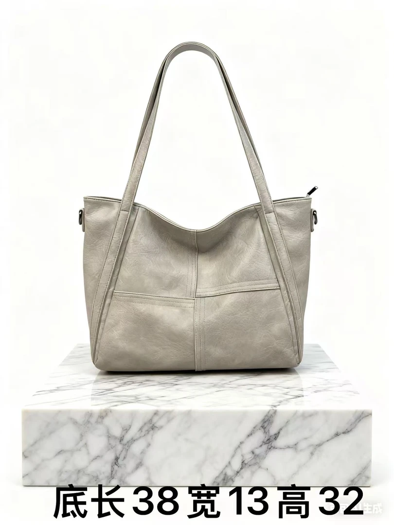 保罗FG101双根一体款休闲防脏轻奢多层款拼接单肩包大容量包包