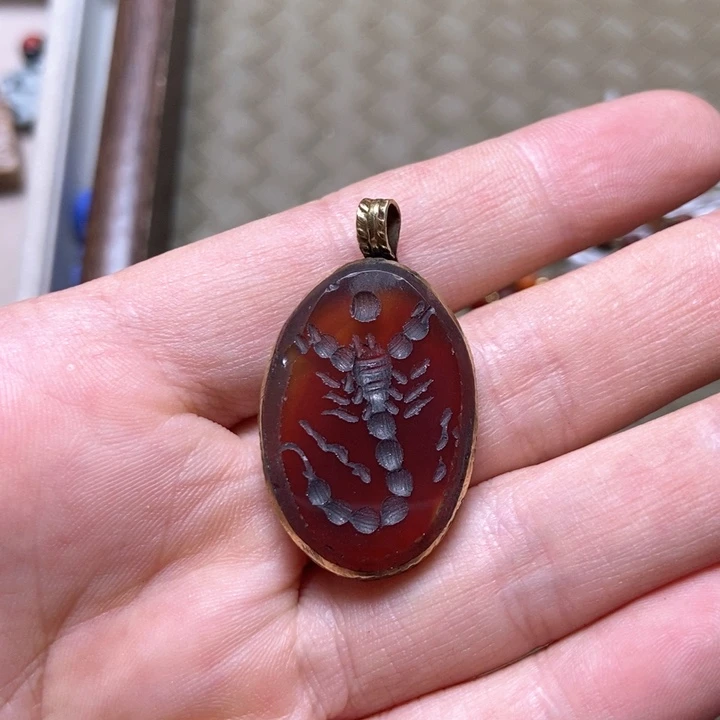 玻璃颈饰专拍印章