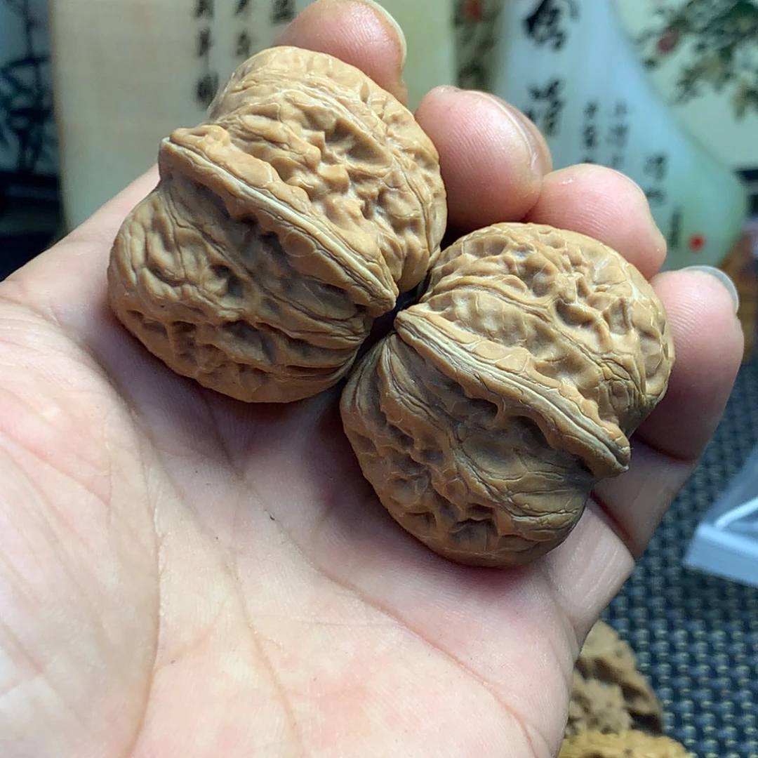 晨***X文玩核桃把件元宝