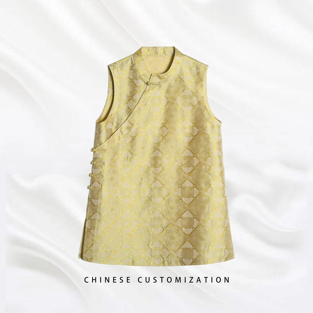 【半夏芝士】定胜纹！满分桑蚕丝重工宋锦萝 国风连衣裙25LY225